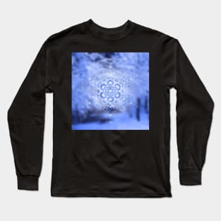 Crystal forest | Winter Sacred Geometry Long Sleeve T-Shirt